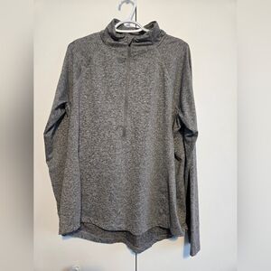 Ascend Gray Half Zip Long Sleeve Athletic Women's Top- Size XL